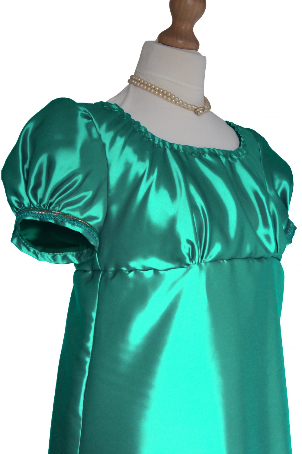 For Sale Ladies Regency Georgian Jane Austen Evening Ballgown Costume Size 10 - 12 UK Ready To Go! Image